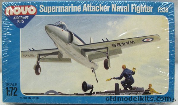 Novo 1/72 Supermarine Attacker Naval Fighter - (ex Frog), F330 plastic model kit